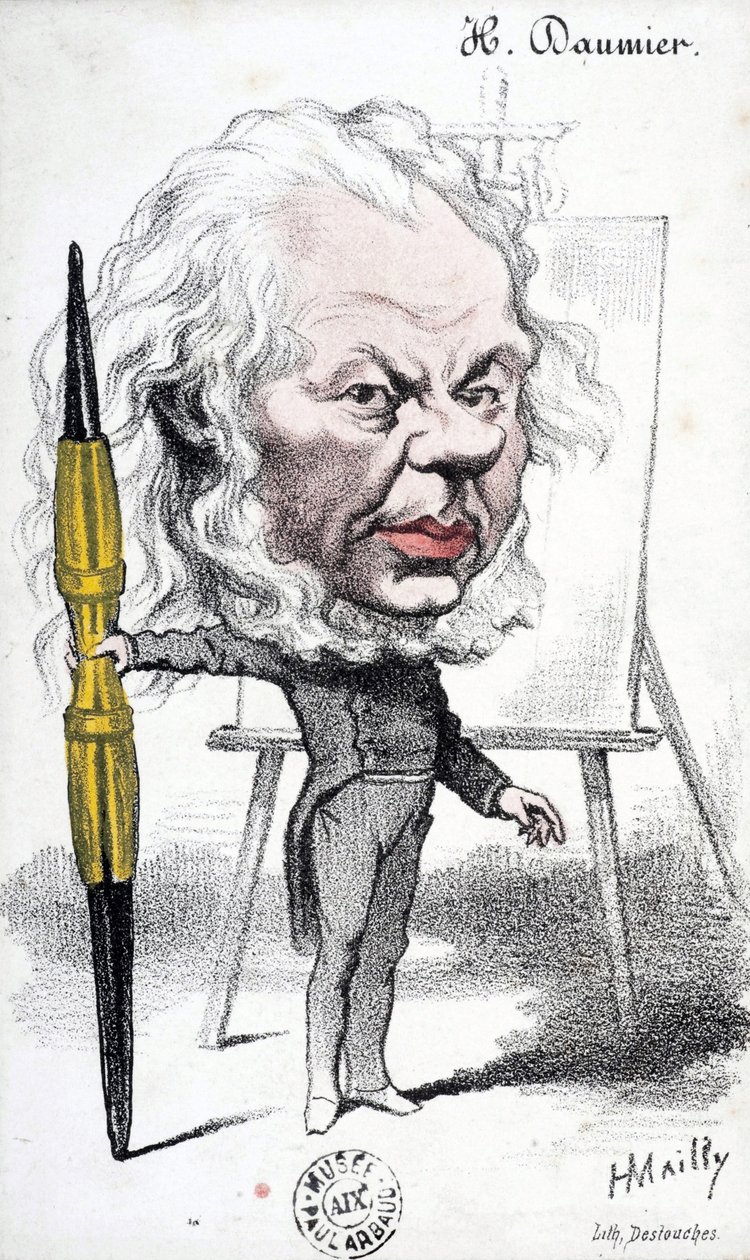 Tecknad av Honore Daumier (1808-1879), fransk gravör, målare och skulptör. Gravyr av Hyppolite Mailly (född 1829). Mått: 14x8,5 cm. Arbaud Museum. av Honoré Daumier