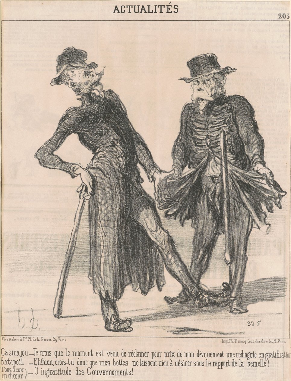 Casmajou -- Ratapoil (båda i kör) av Honoré Daumier