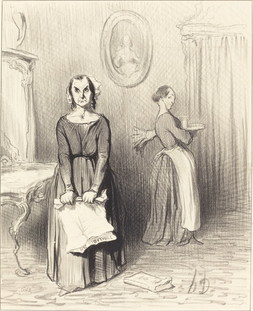 Denna tidning tycker att mitt arbete är ynkligt... av Honoré Daumier