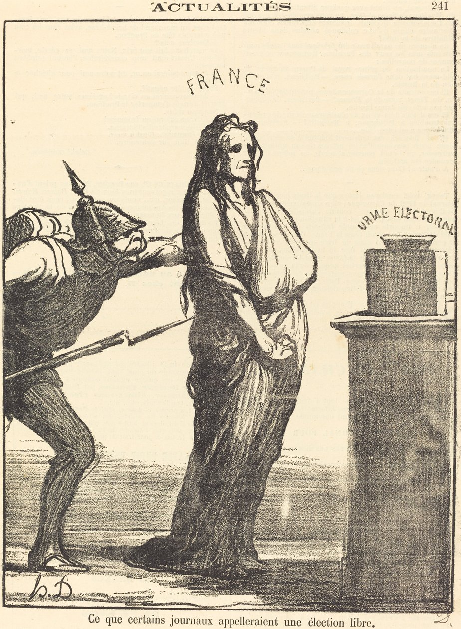 Vad vissa tidningar skulle kalla... av Honoré Daumier