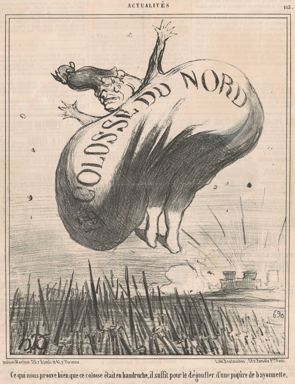 Vilket bevisar för oss... att denna koloss... av Honoré Daumier