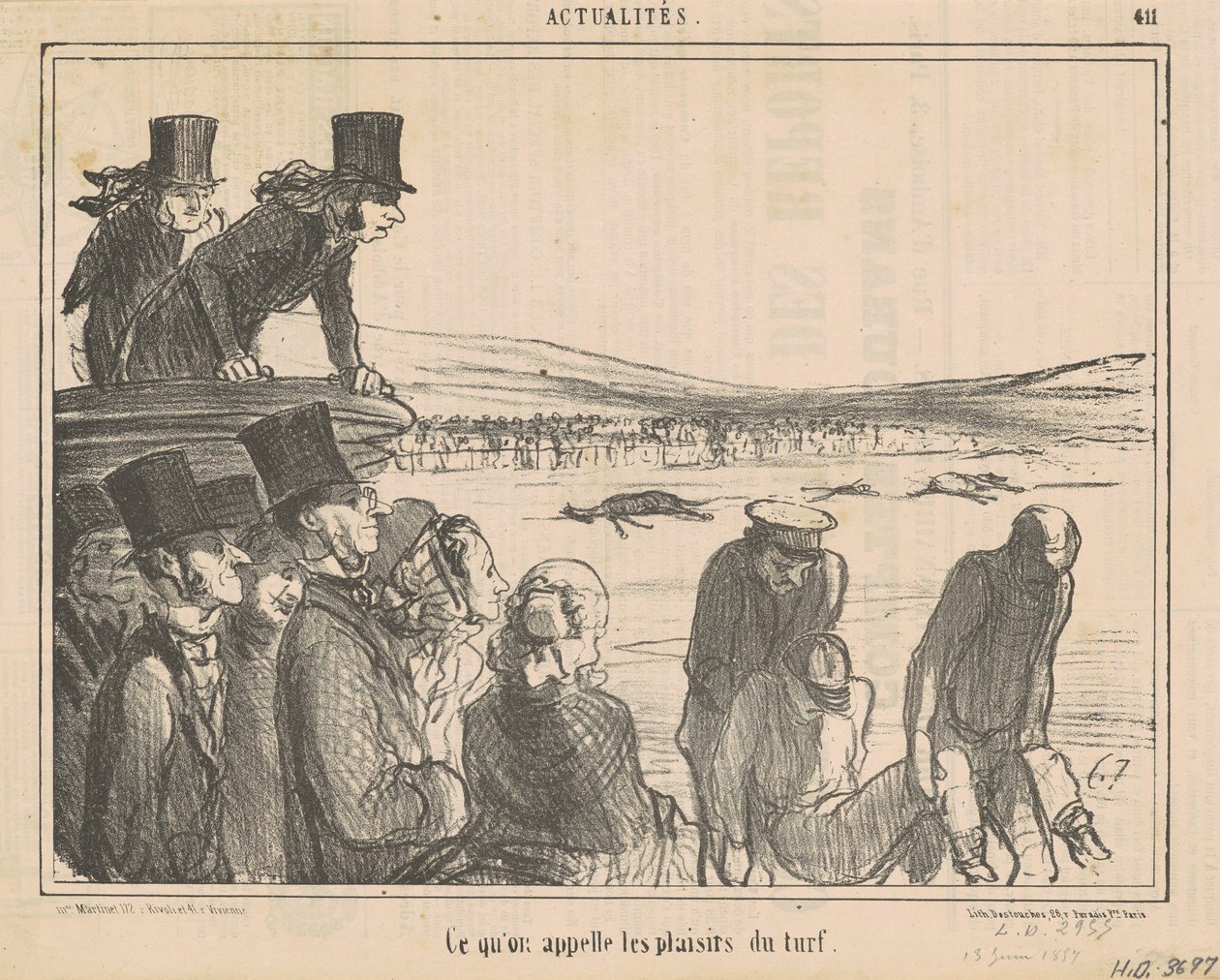 Det vi kallar gräsets nöjen av Honoré Daumier