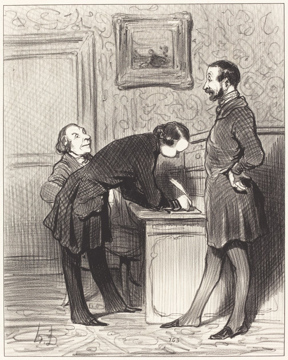 Det är bra för han är din vän... av Honoré Daumier