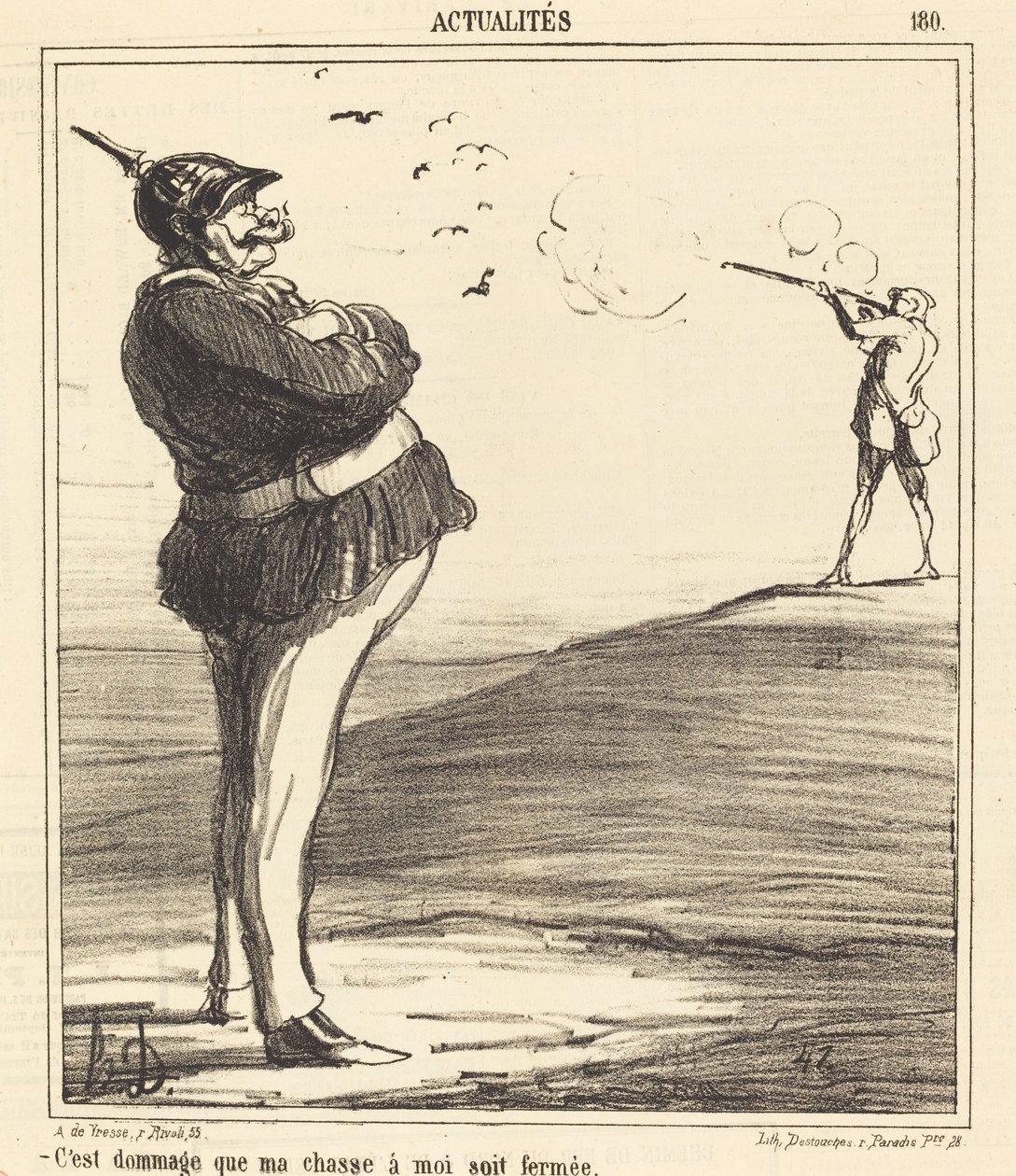 Det är synd att min jakt på mig är stängd av Honoré Daumier