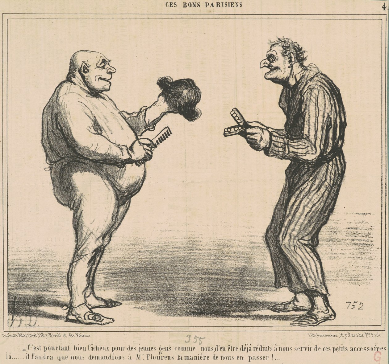 Det är dock olyckligt för... av Honoré Daumier