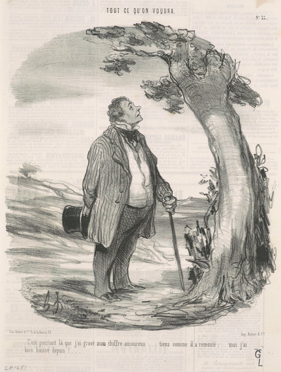 Det var där jag graverade in mitt nummer... av Honoré Daumier