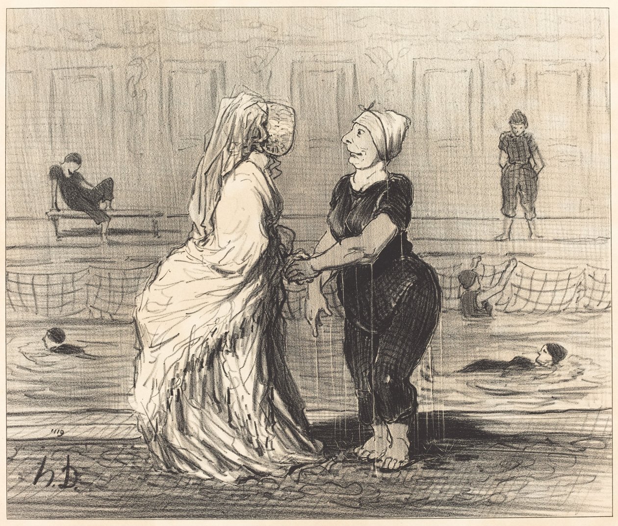 Kära baronessa, jag gratulerar dig... av Honoré Daumier