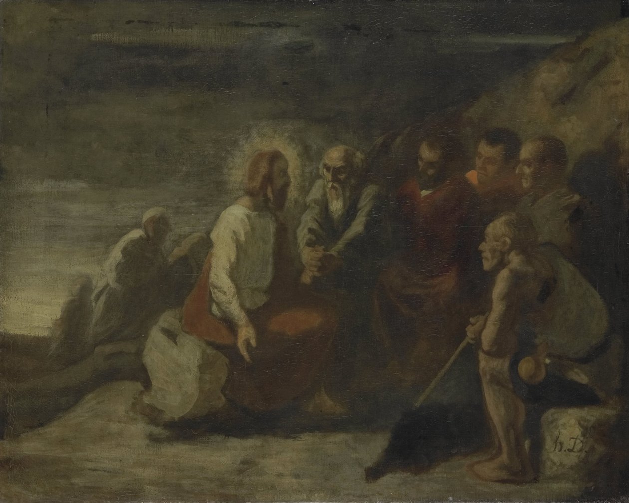 Kristus och hans lärjungar av Honoré Daumier