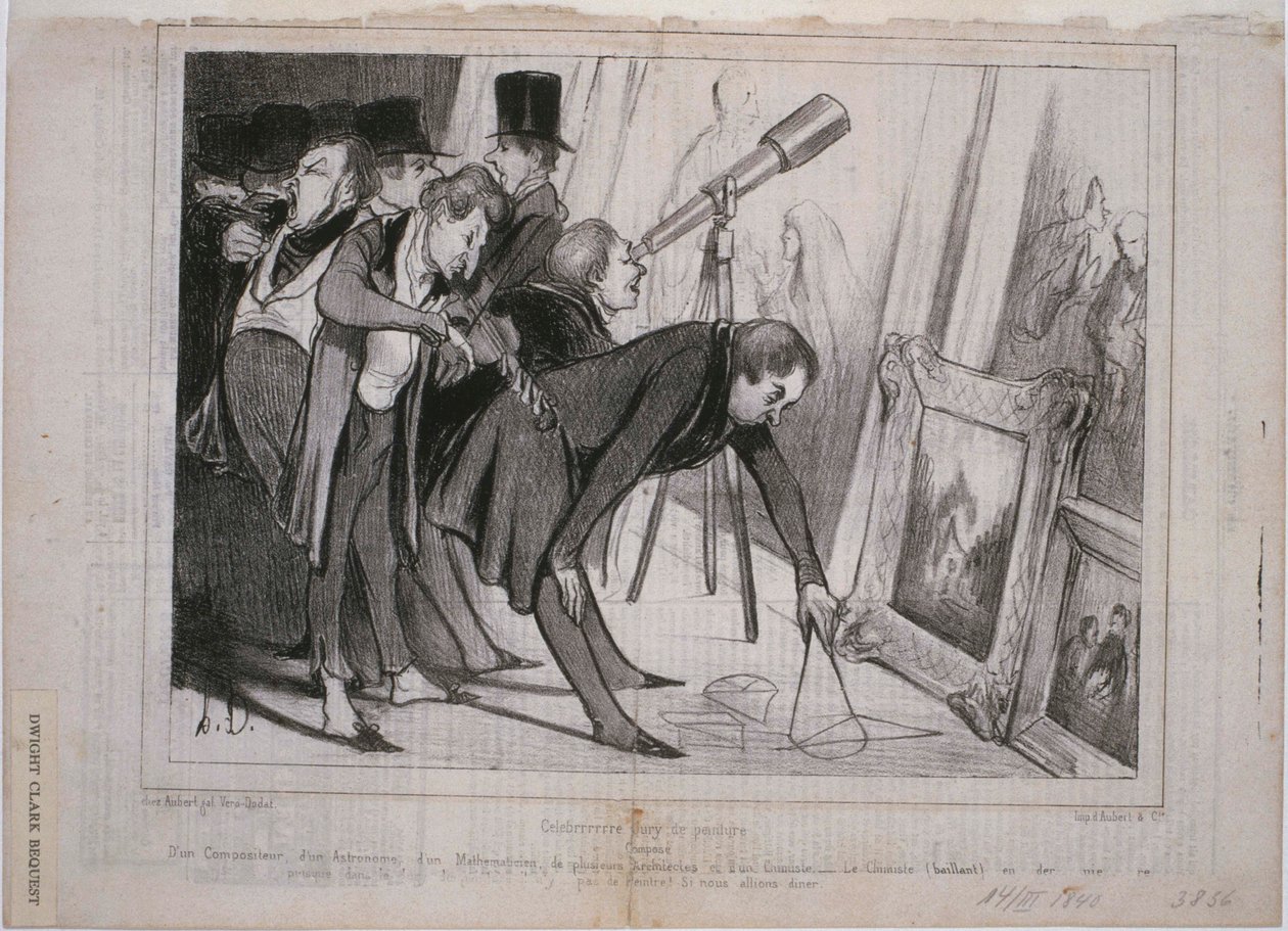 Berömd målarjury av Honoré Daumier