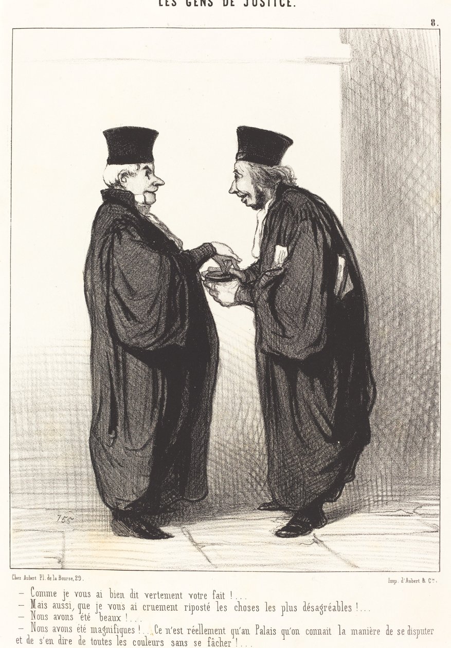 Som jag sa till dig är du klar! av Honoré Daumier