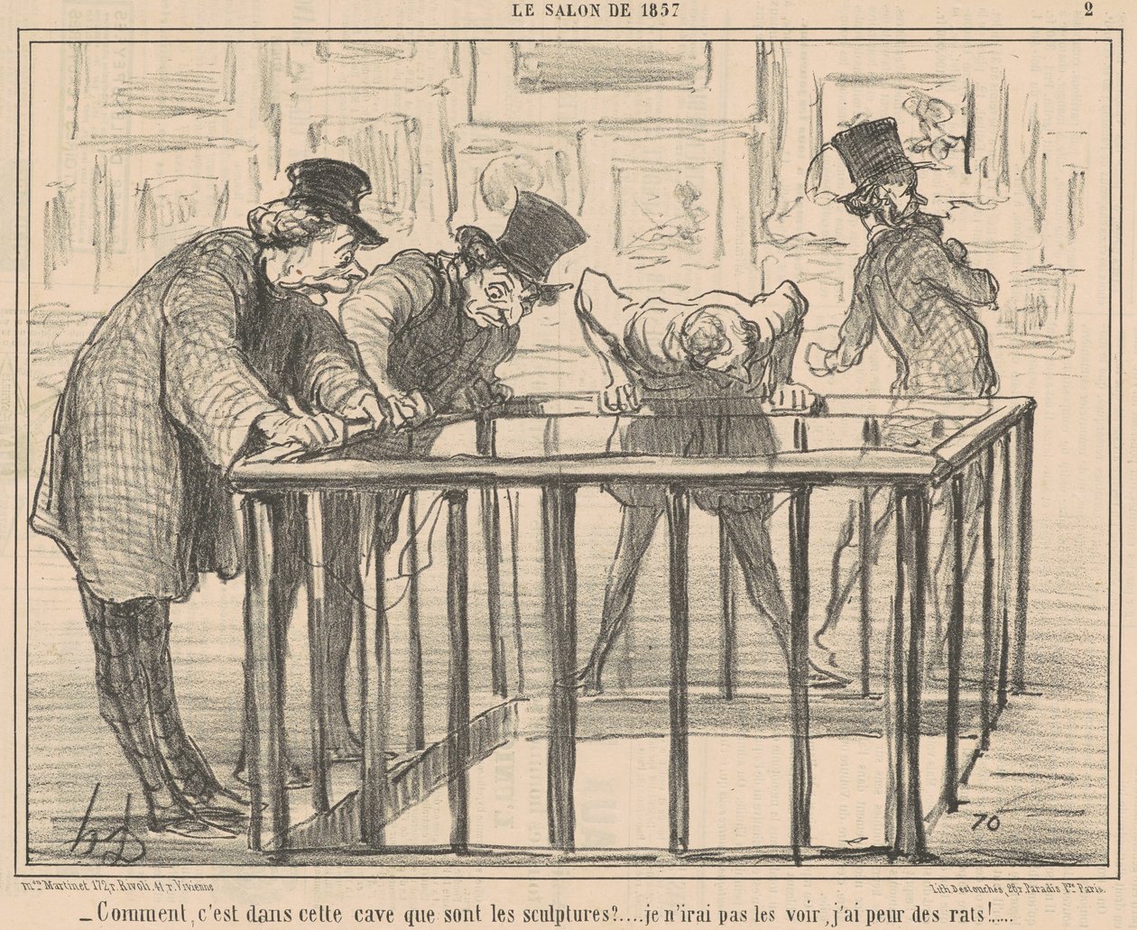 Hur, det är i den här källaren som... av Honoré Daumier