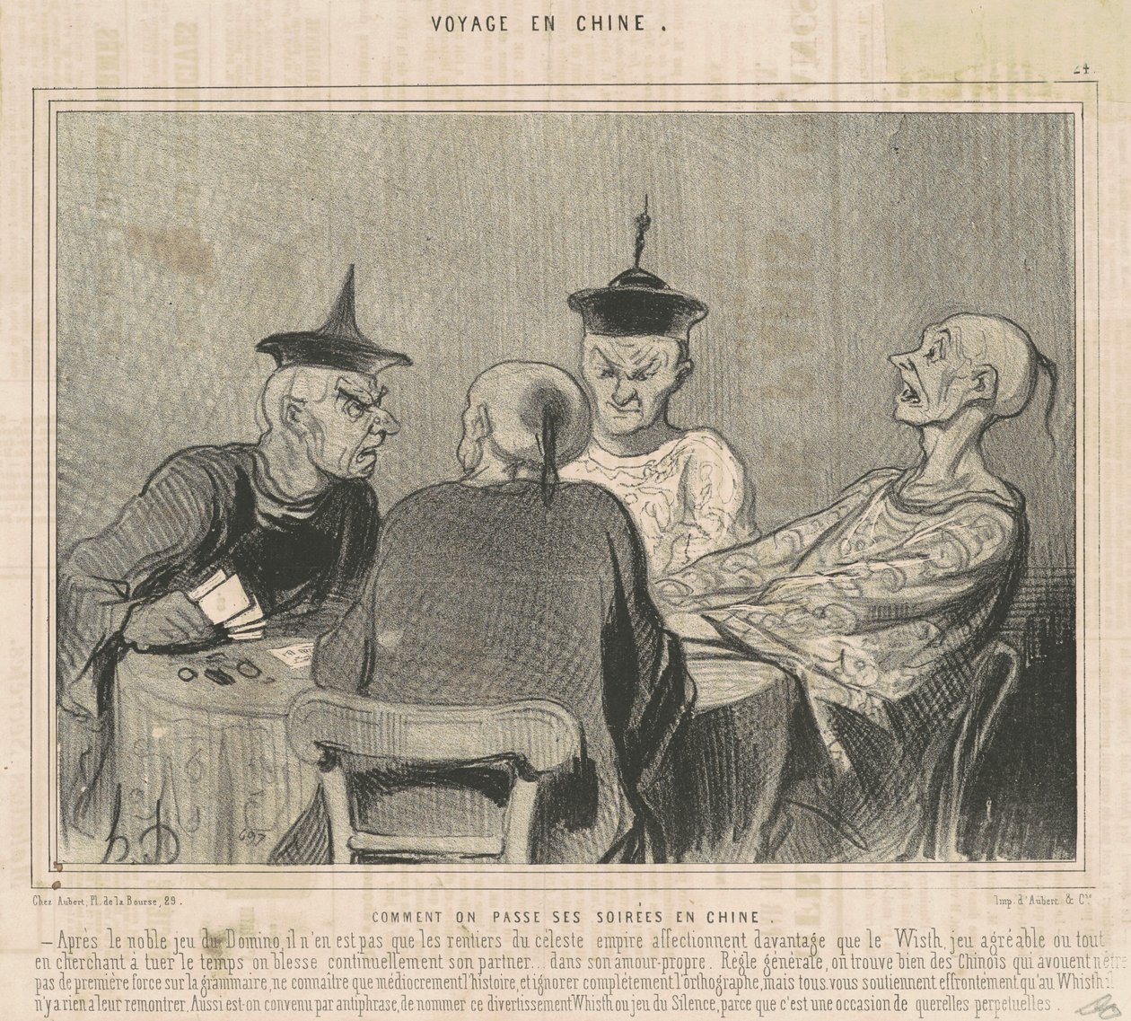 Hur tillbringar du dina kvällar i Kina? av Honoré Daumier