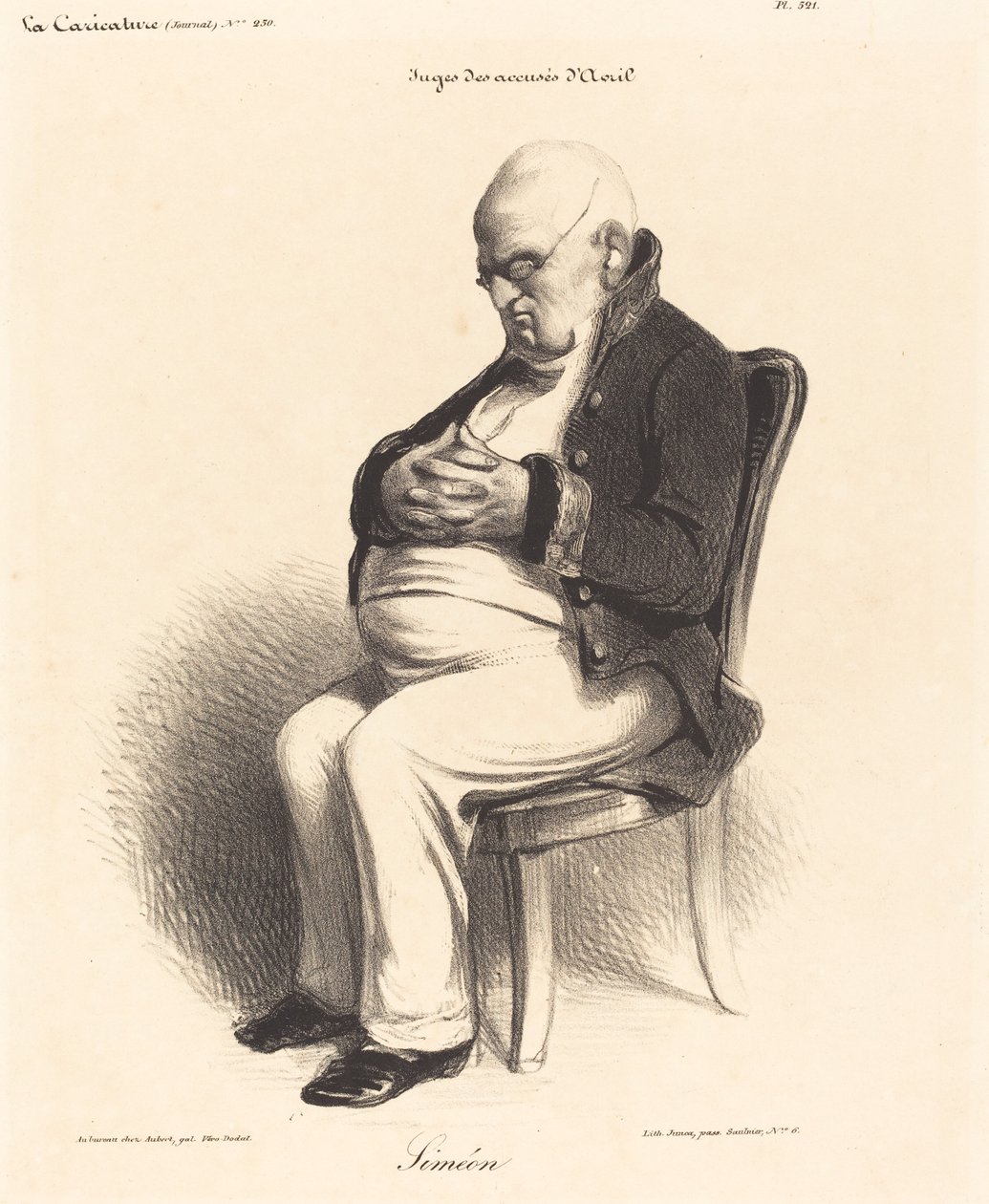 Greve J.-Jerome Simeon av Honoré Daumier