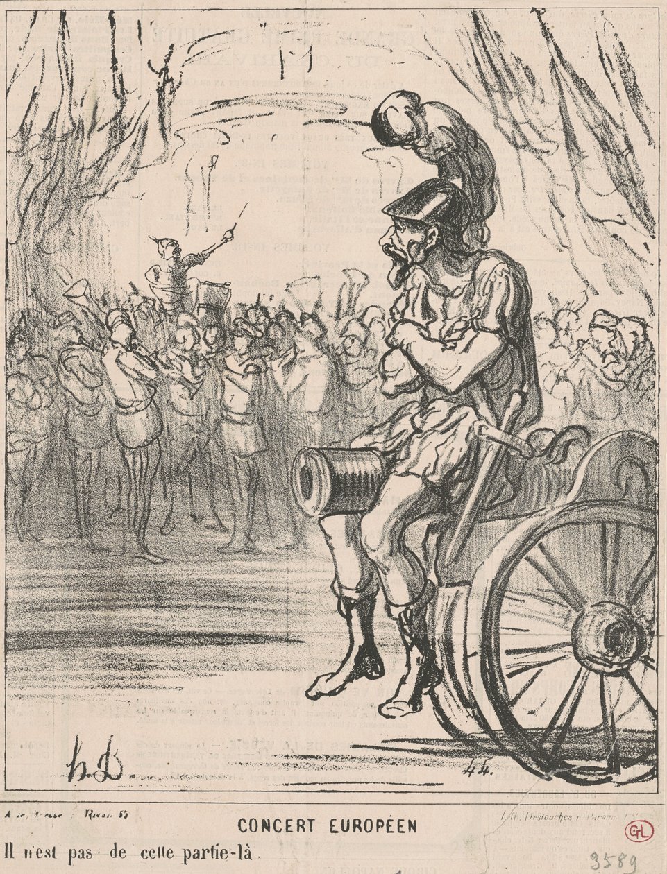 Europeisk konsert av Honoré Daumier