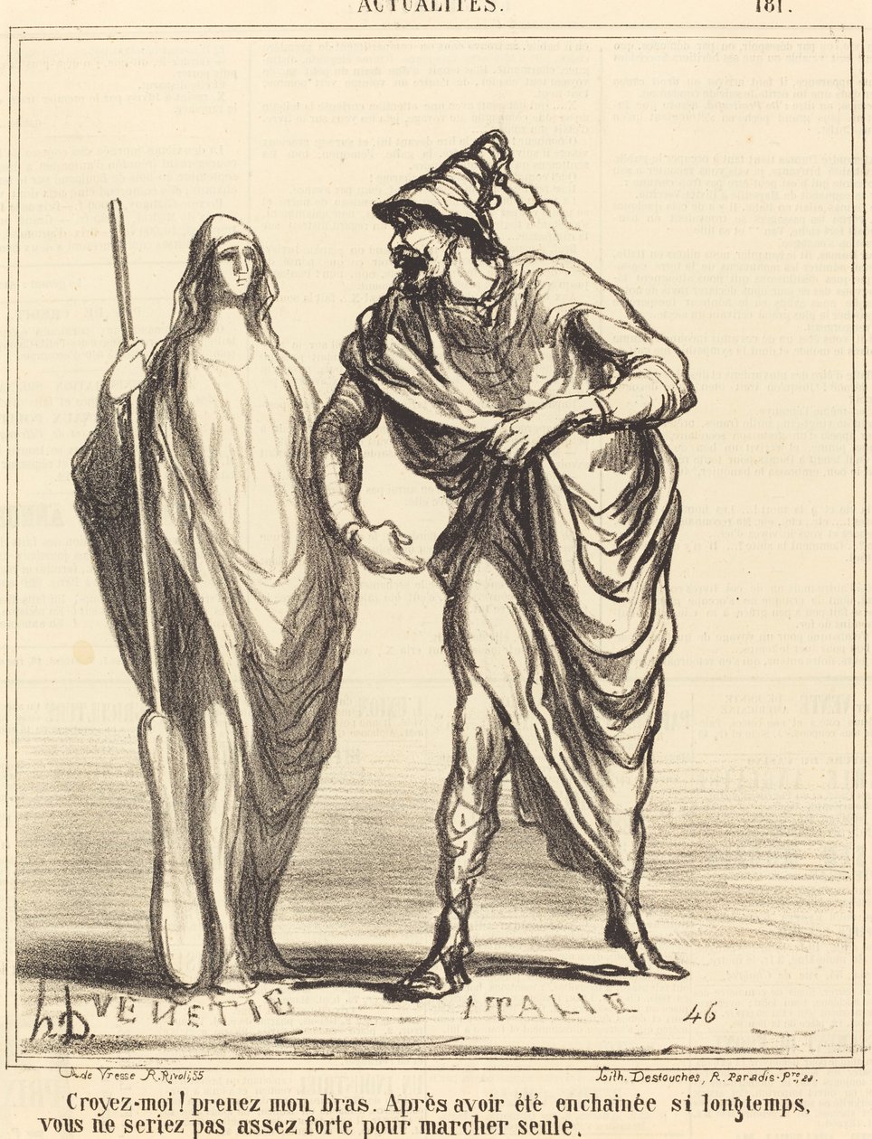 Tro mig! ta min arm... av Honoré Daumier