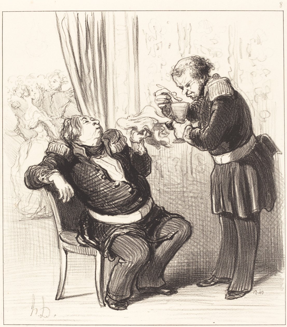 Vi har definitivt för roligt, Guillochard!... av Honoré Daumier