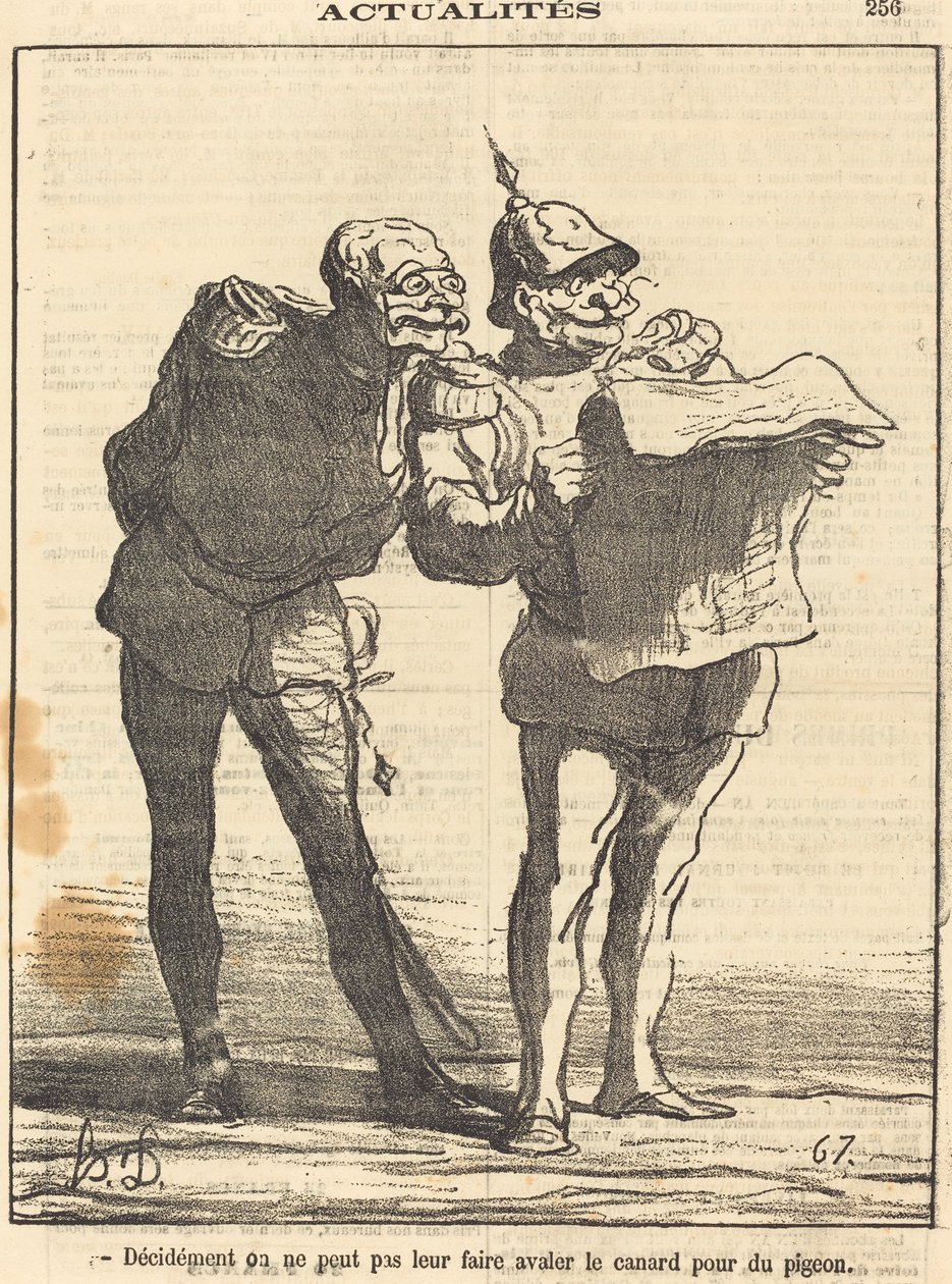 Klart vi inte kan... av Honoré Daumier
