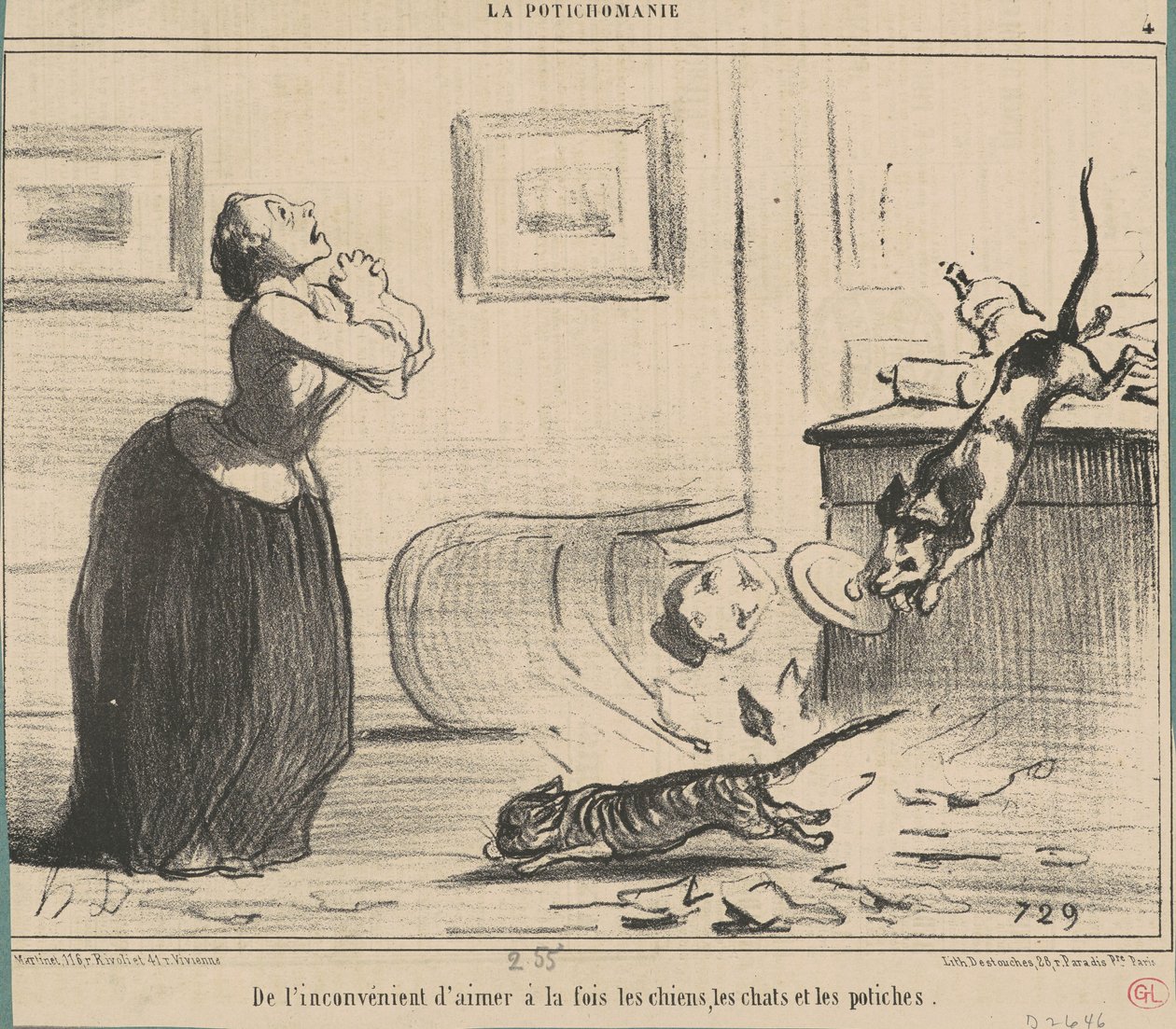 Från nackdelen att älska samtidigt... av Honoré Daumier