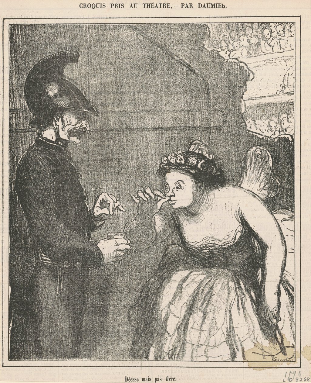 Gudinna men inte stolt av Honoré Daumier
