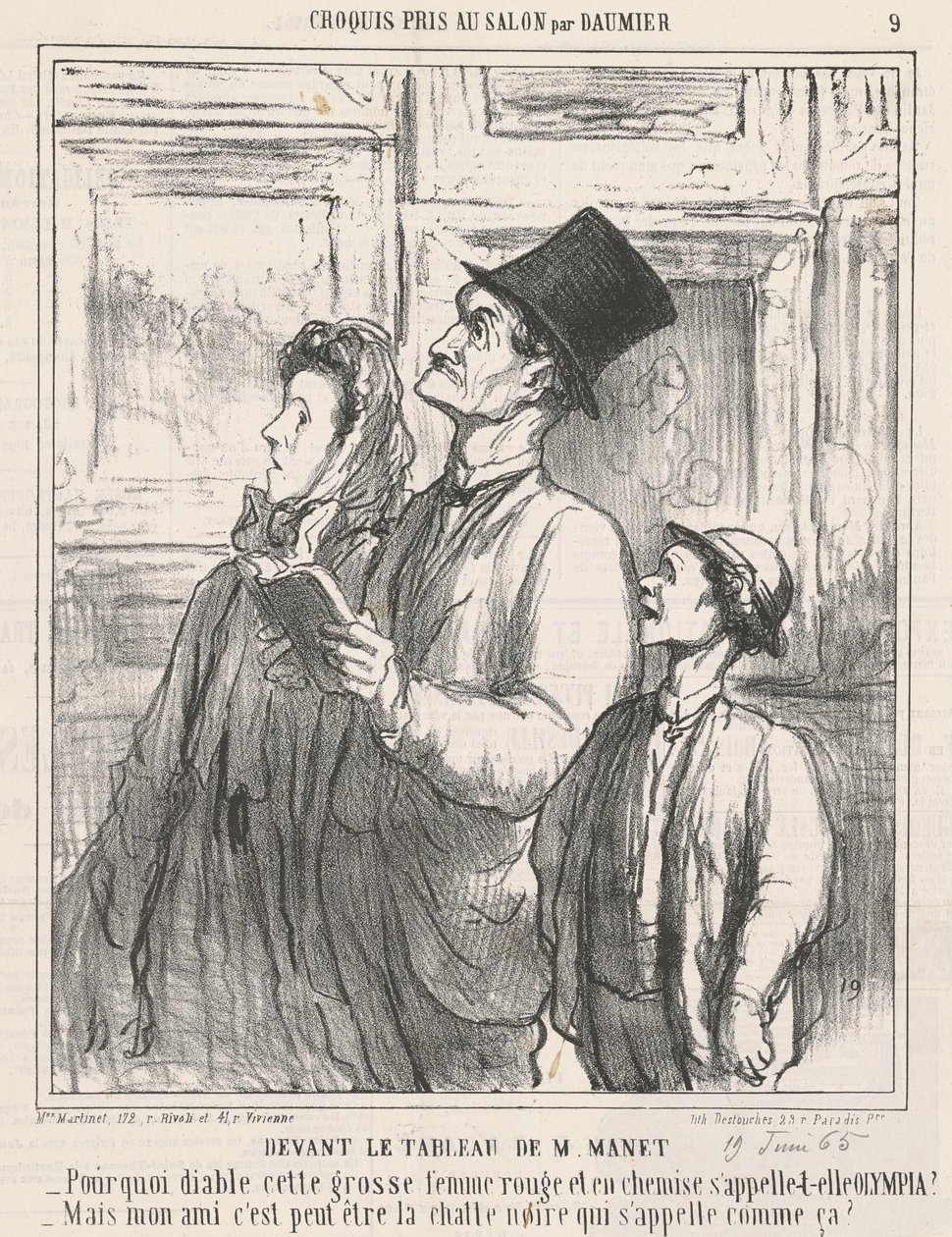 Framför M. Manets målning av Honoré Daumier