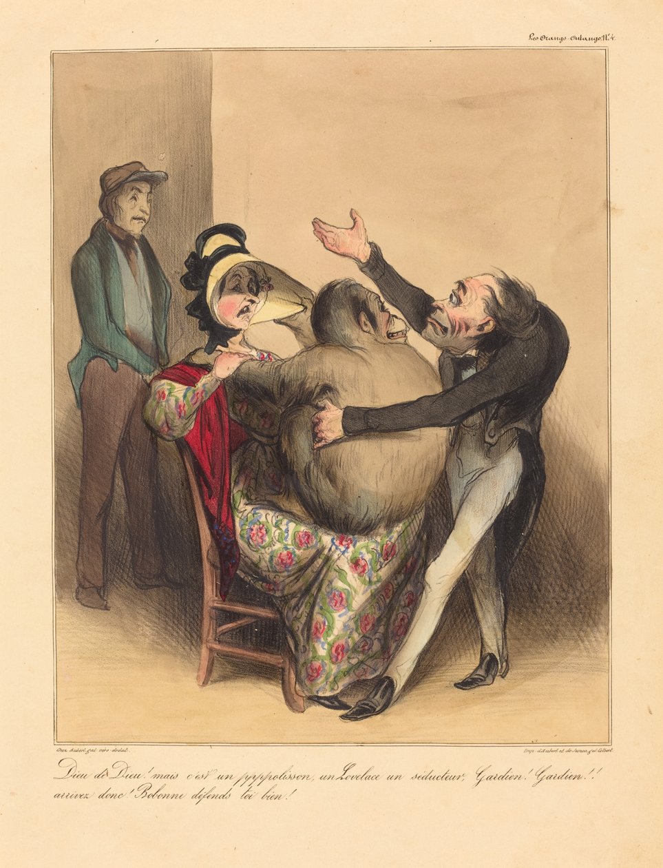 Guds Gud! men det är ett skämt... av Honoré Daumier