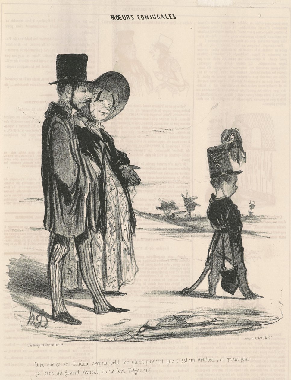 Att säga att det så vaggar med lite luft... av Honoré Daumier