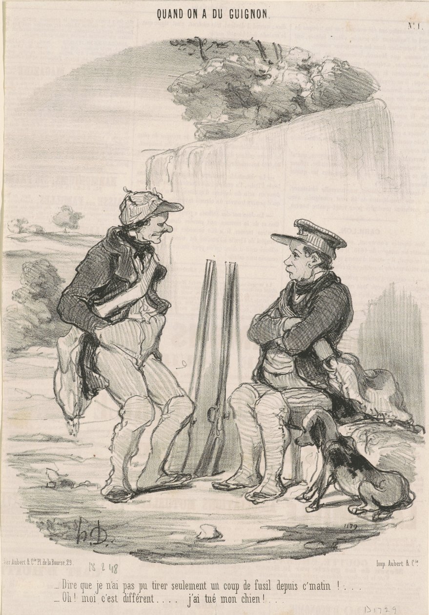 Att säga att jag inte kunde skjuta ... av Honoré Daumier