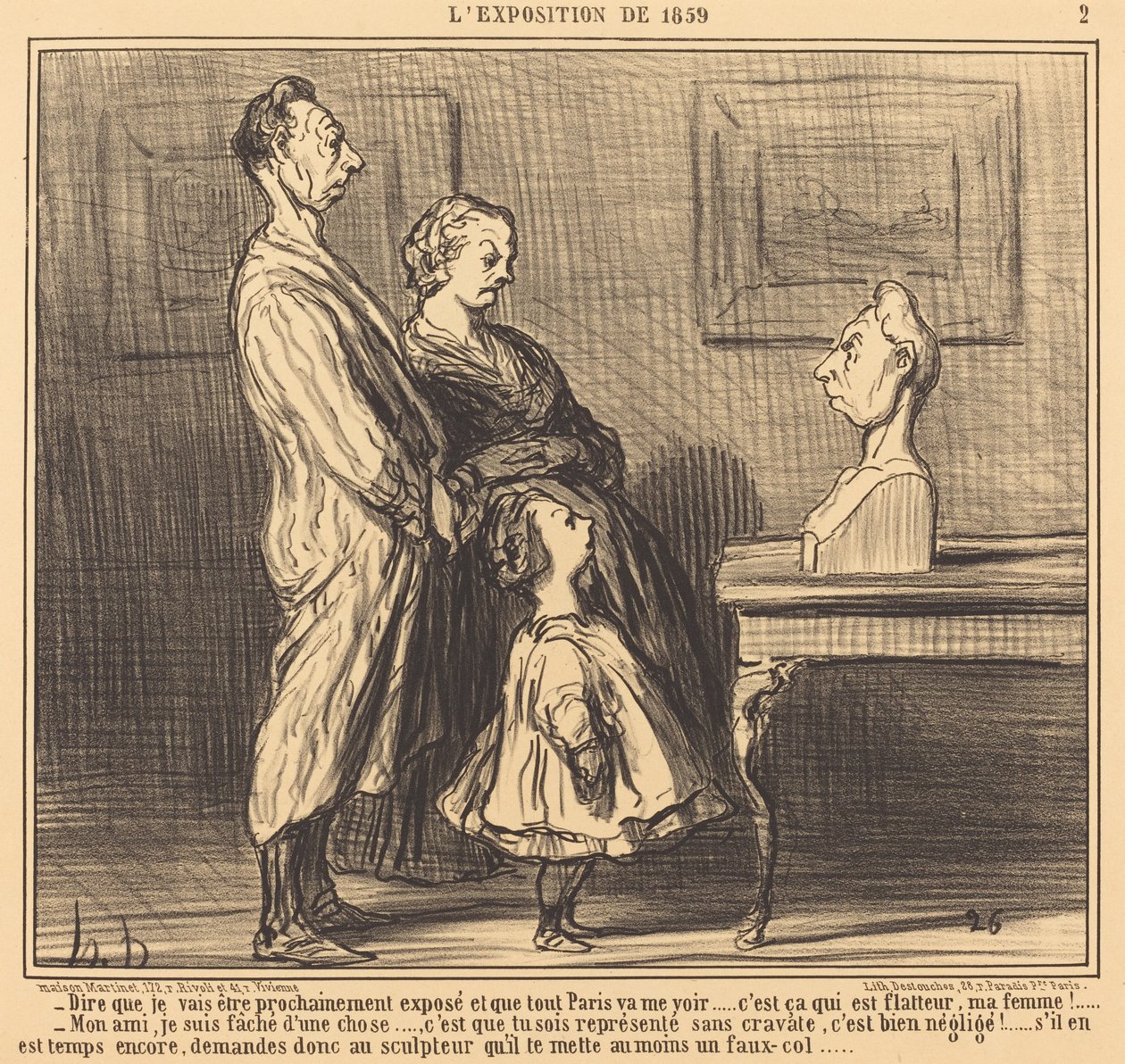 Att säga att jag kommer att bli...avslöjad... av Honoré Daumier