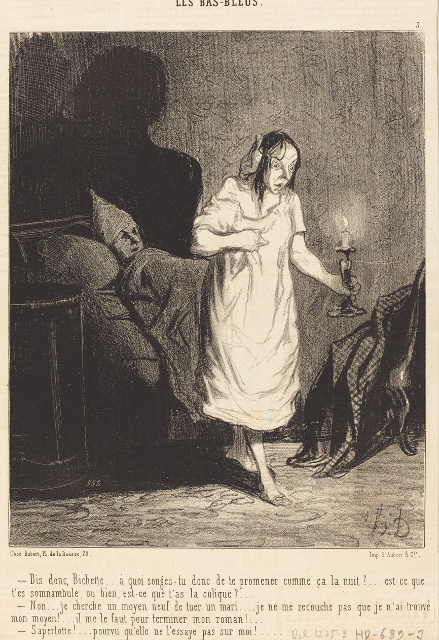 Säg, Bichette... vad tänker du... av Honoré Daumier
