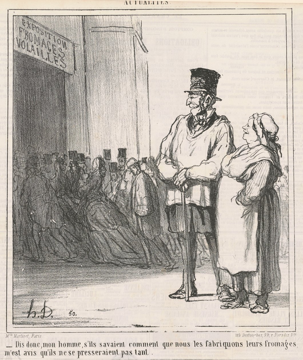 Säg, min man, om de visste... av Honoré Daumier