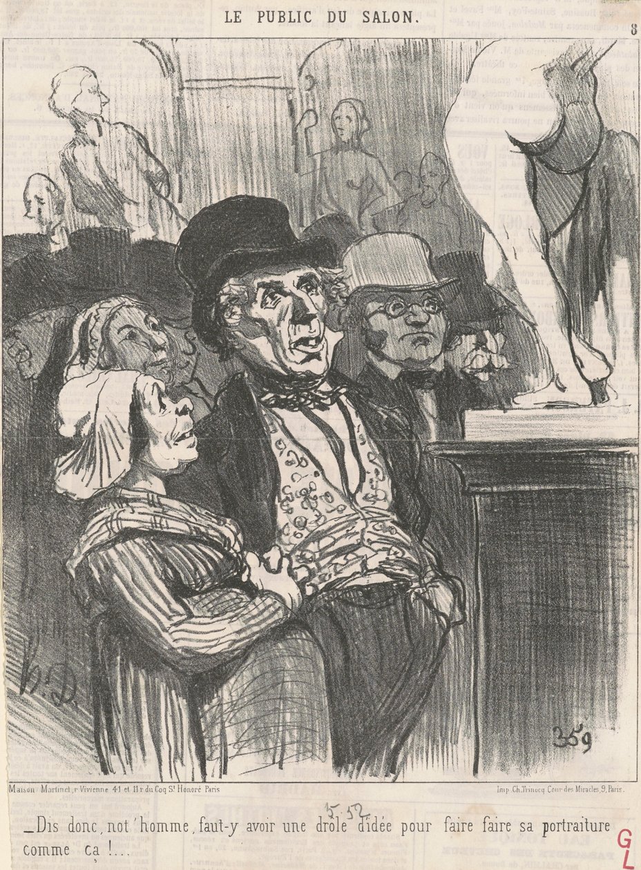 Säg, vår man, måste... av Honoré Daumier