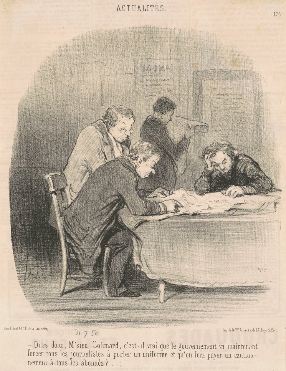 Säg, herr Colimard... av Honoré Daumier
