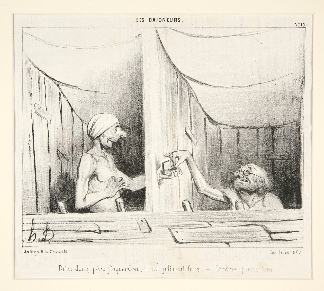 Säg, fader Coquardeau, det är ganska fräscht av Honoré Daumier