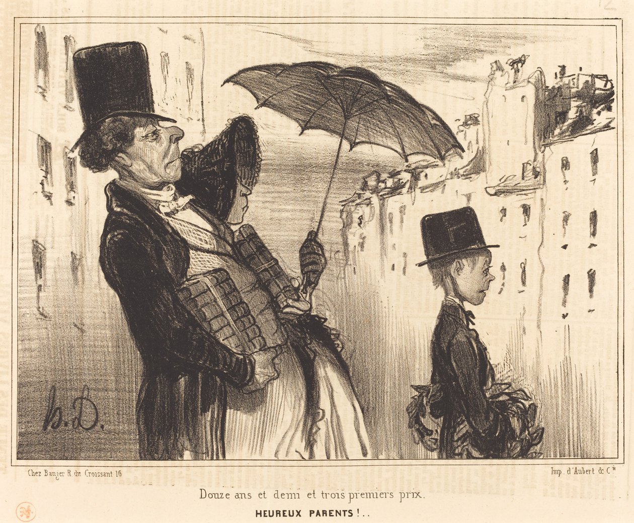 Tolv och ett halvt och tre förstapriser av Honoré Daumier