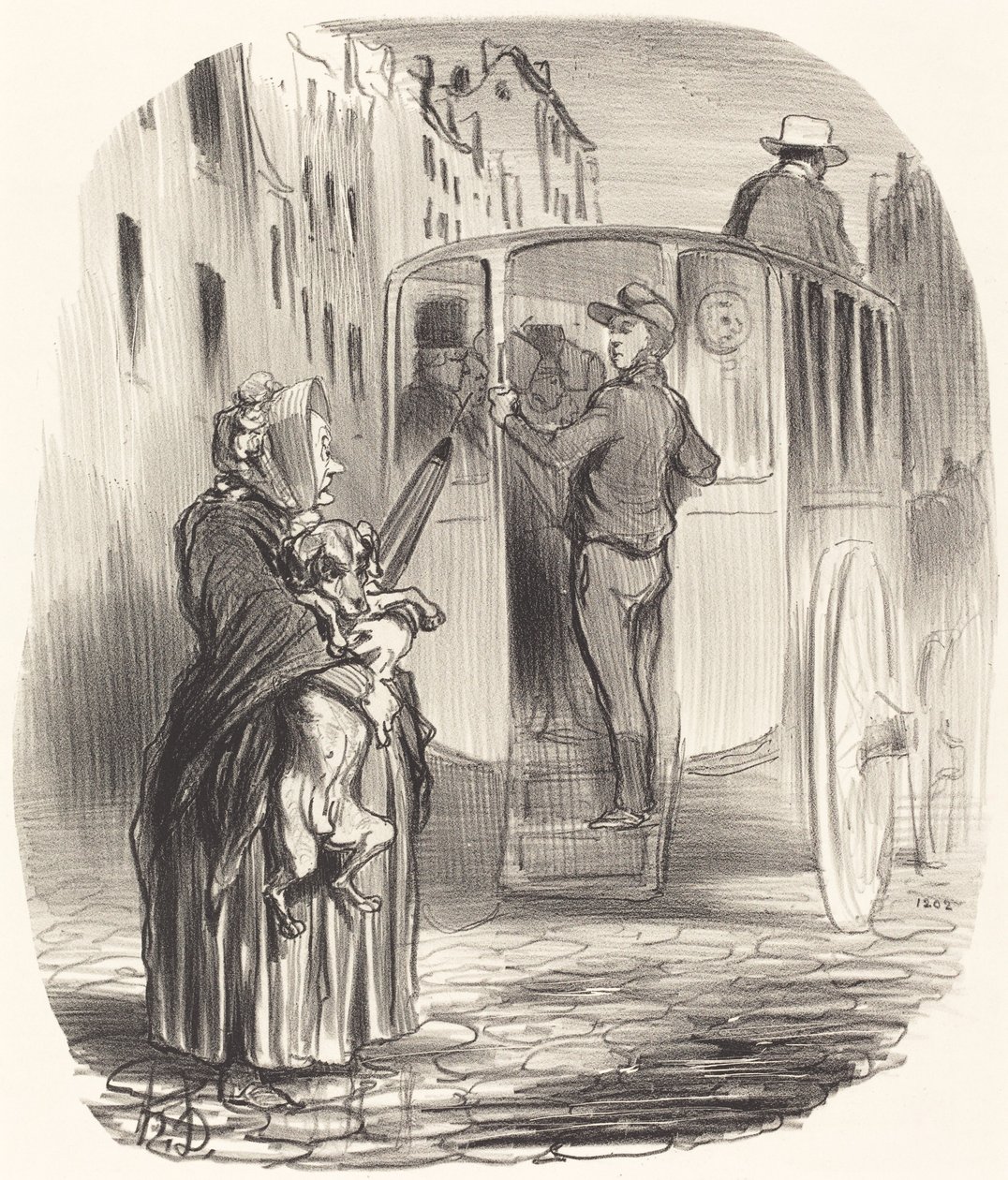 Förlåt, Citizen... Jag skaffar inga hundar... av Honoré Daumier