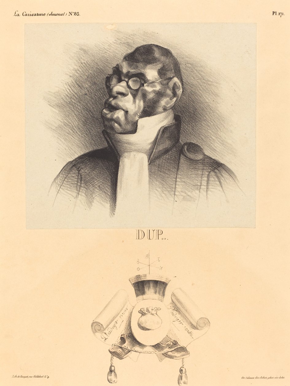 äldre dupin av Honoré Daumier