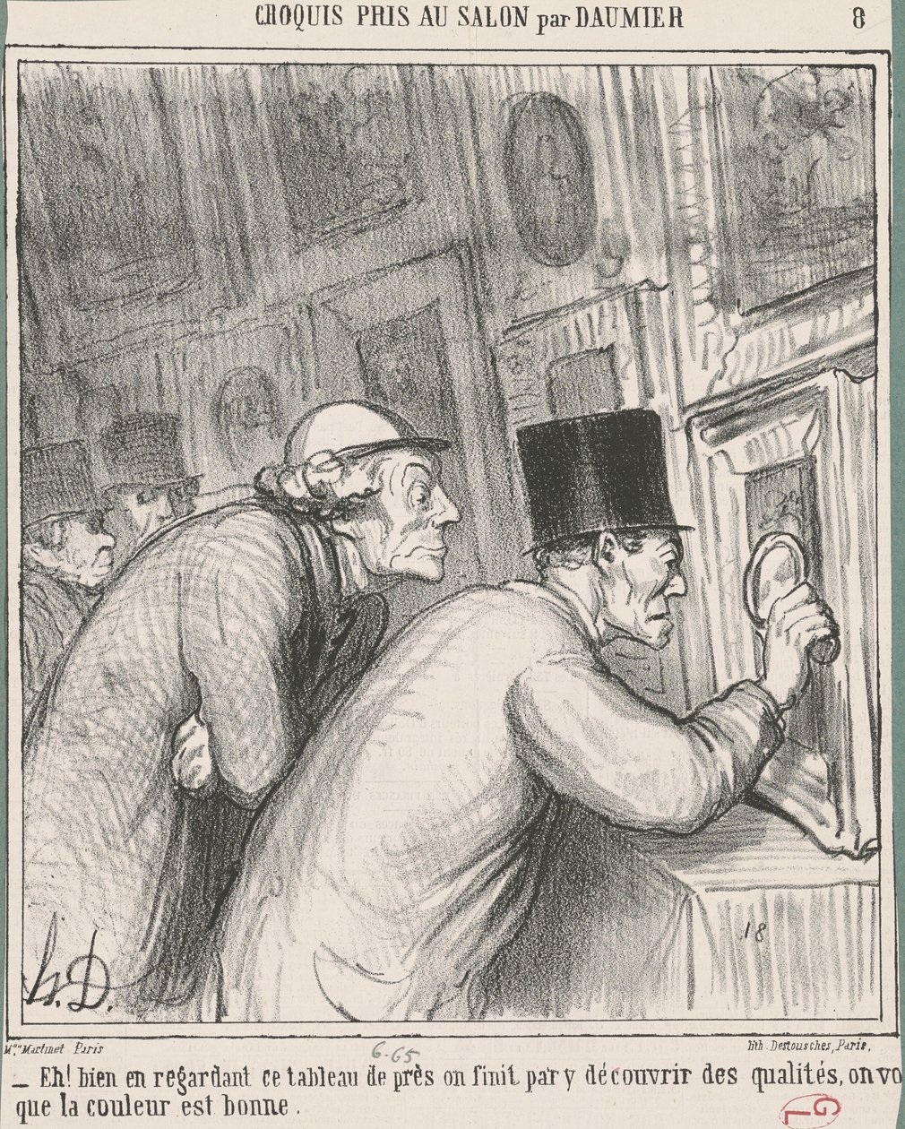 Hallå! Ta en ordentlig titt på den här tabellen av Honoré Daumier