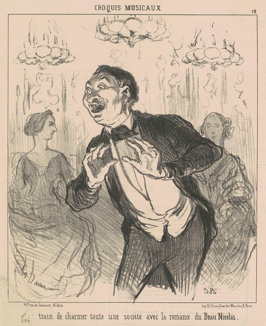Charmigt ett helt företag... av Honoré Daumier