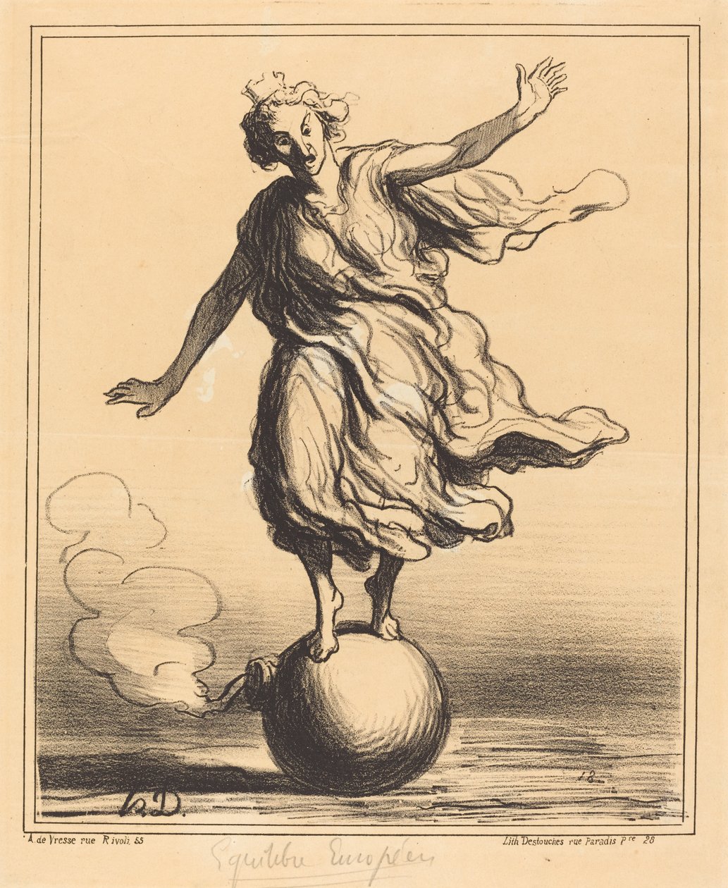 Europeisk balans av Honoré Daumier