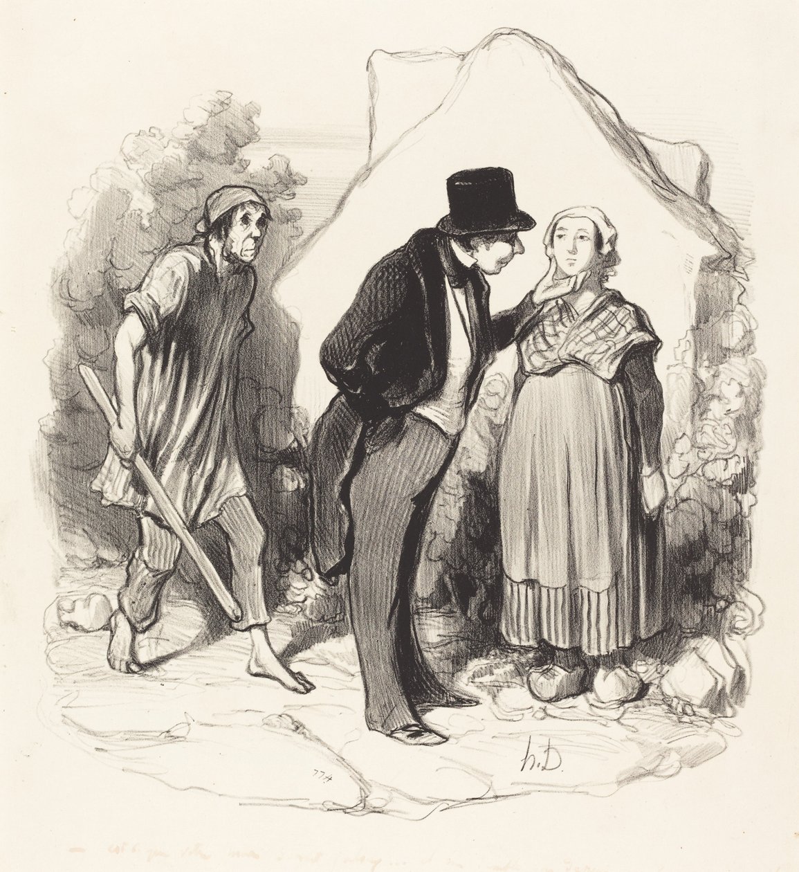 Skulle din man vara avundsjuk... av Honoré Daumier