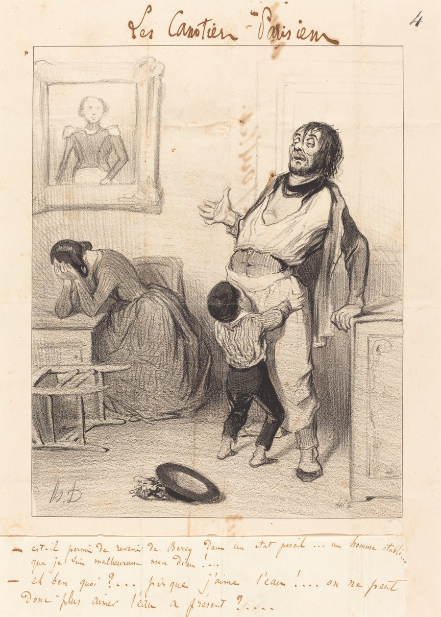 Är det tillåtet att återvända... i ett sådant tillstånd... av Honoré Daumier