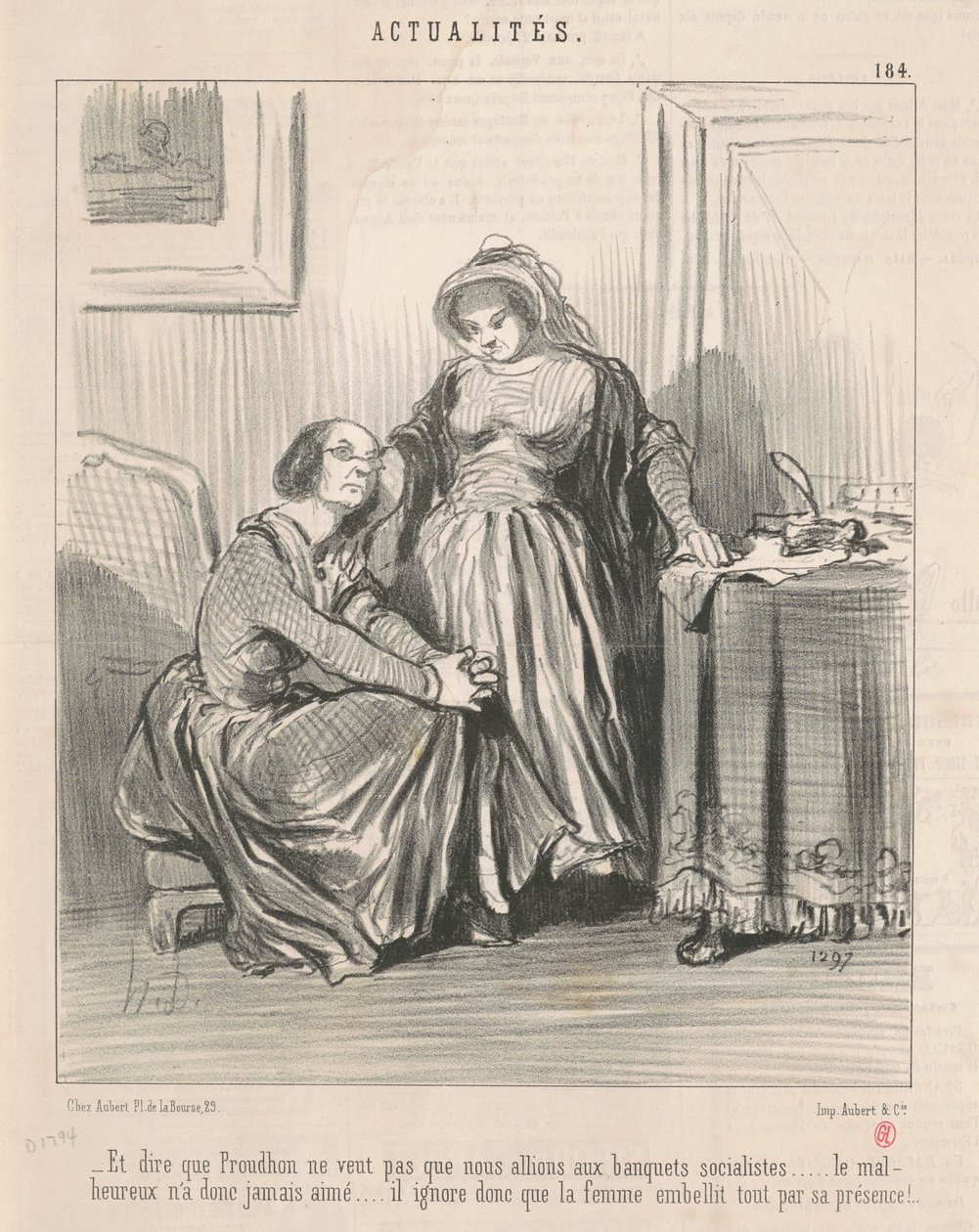 Och att säga att Proudhon inte vill... av Honoré Daumier