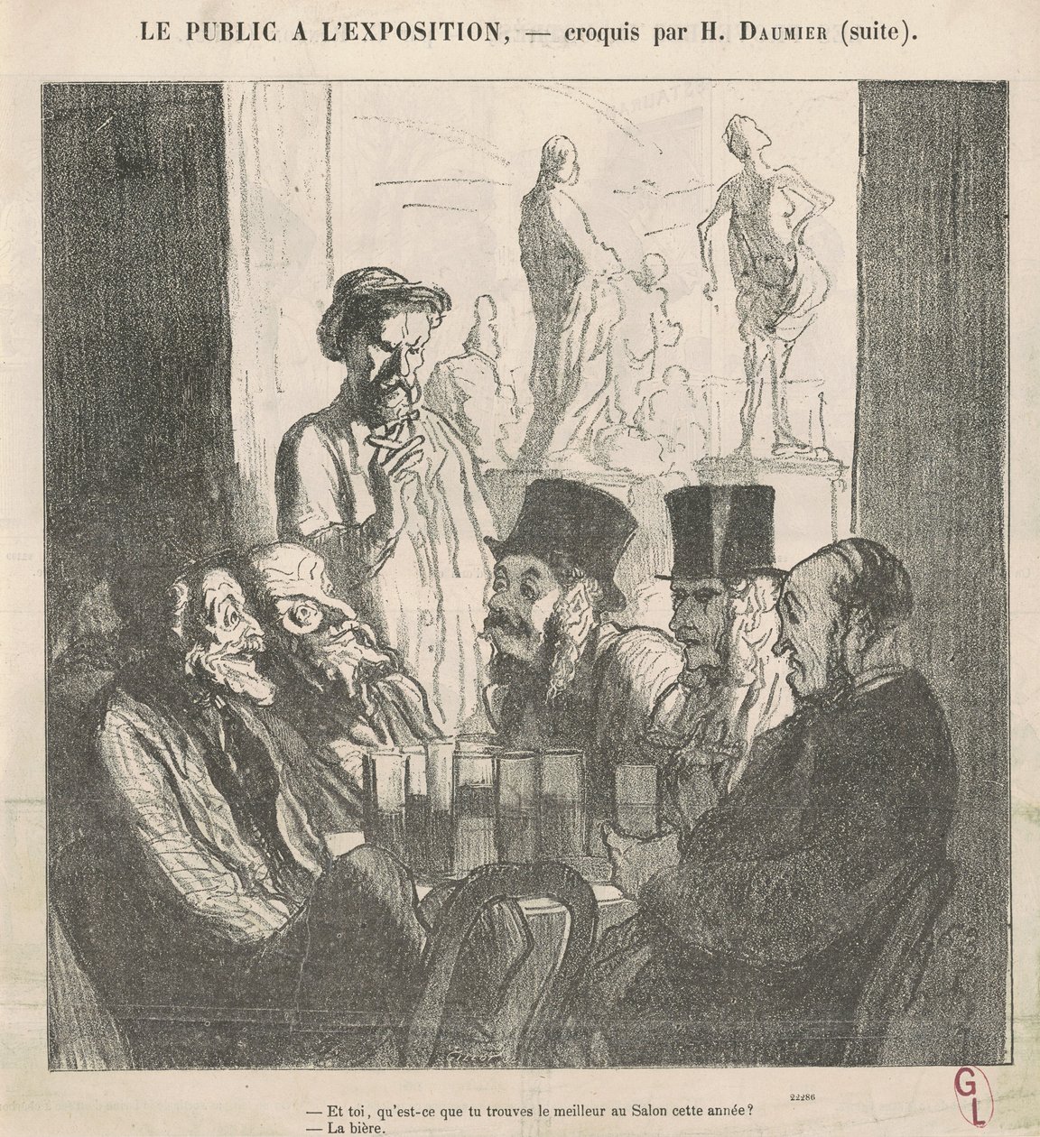Och du, vad tycker du är bättre... av Honoré Daumier
