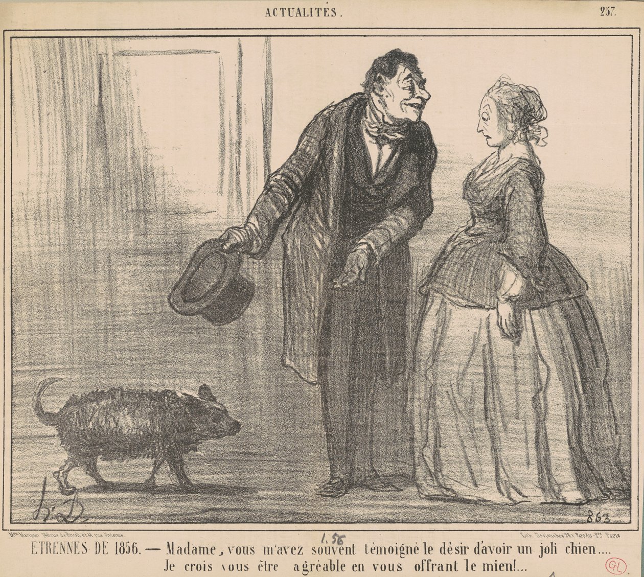 Gåvor från 1856 ... av Honoré Daumier