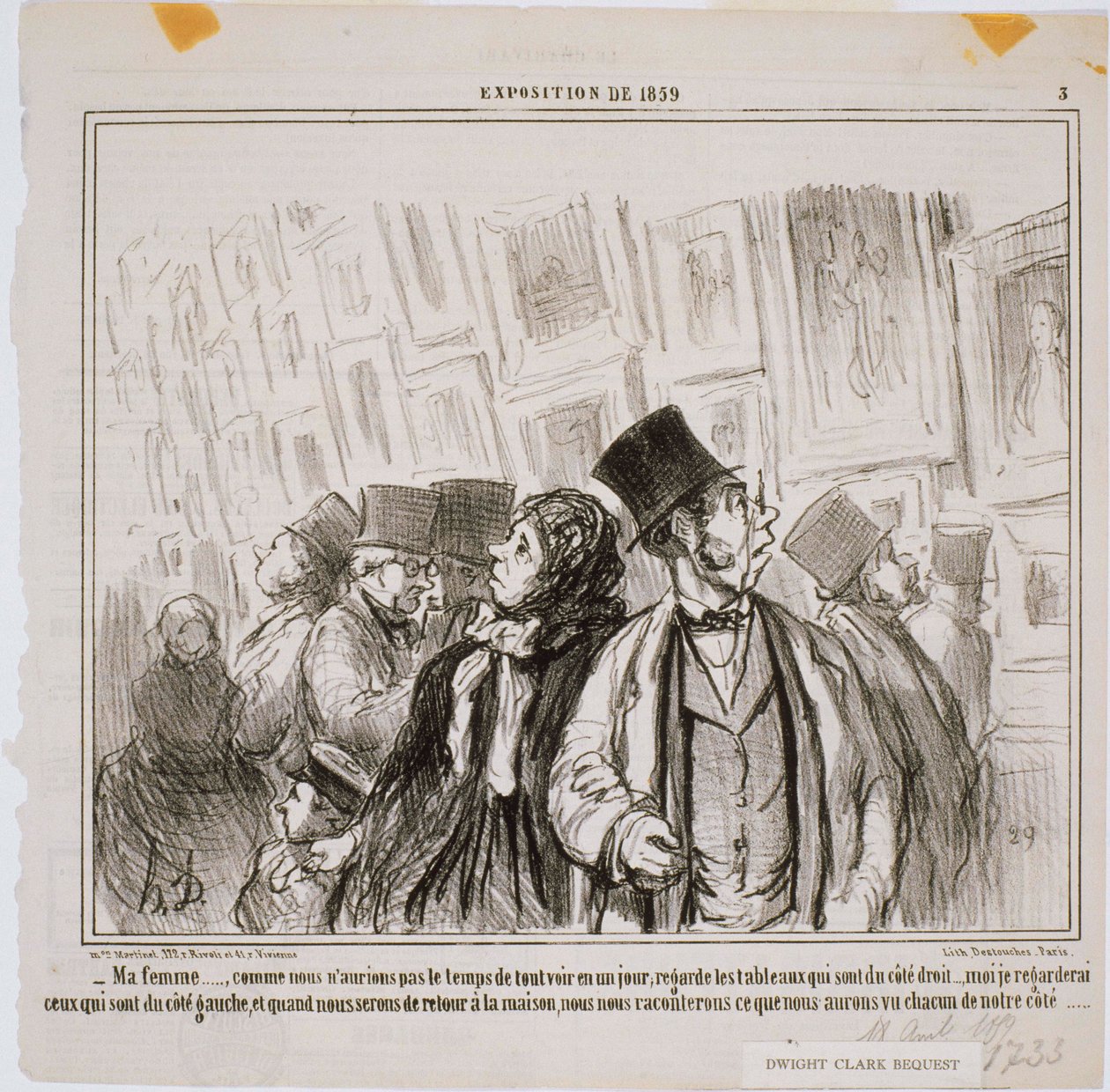 Utställning 1859 - Min fru... Som vi inte skulle ha gjort av Honoré Daumier