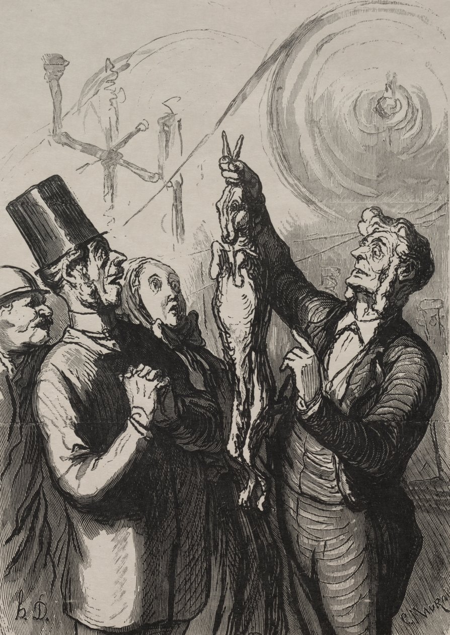 Universell utställning: om tio minuter har du en gibelotte och en hatt av Honoré Daumier