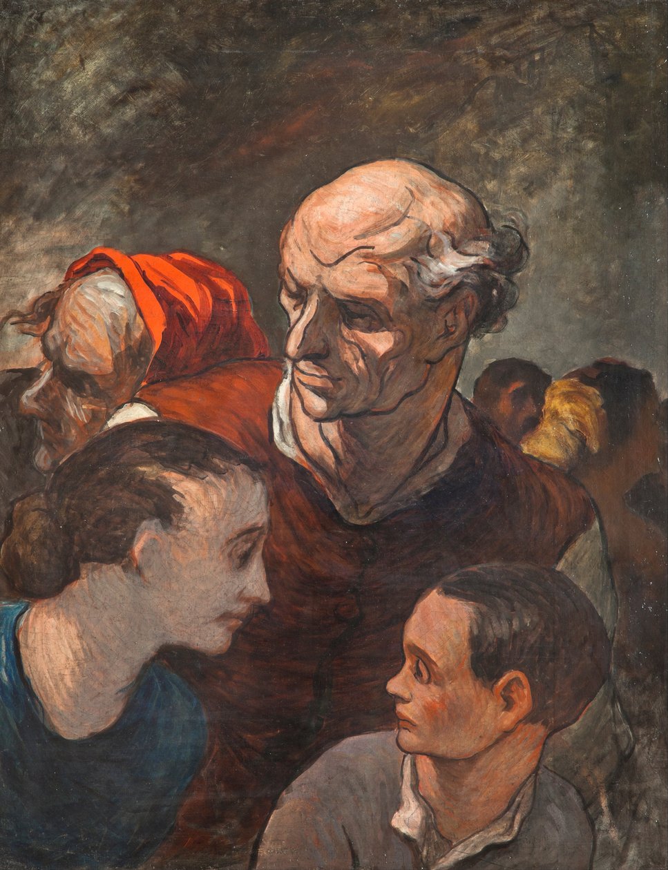 Familj På Barrikaderna av Honoré Daumier
