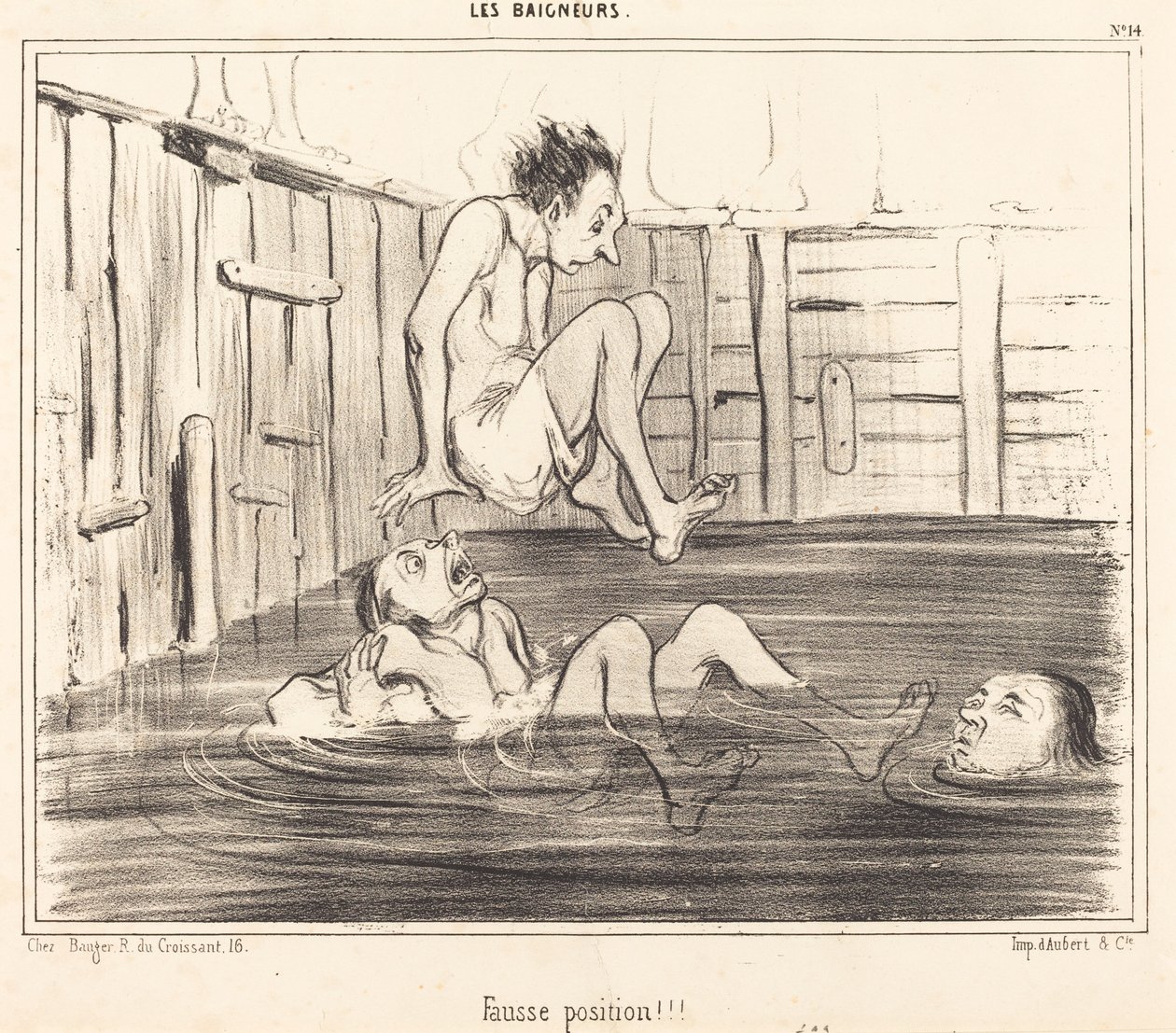 Fel position!!! av Honoré Daumier
