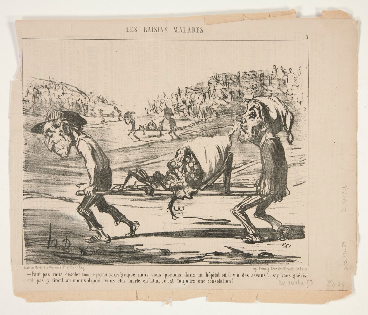 Du får inte ångra dig så, mina stackars av Honoré Daumier