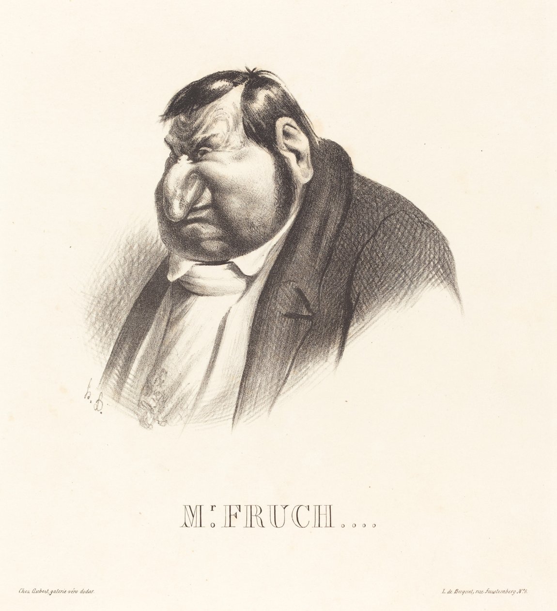 Fruchard och byst av Honoré Daumier